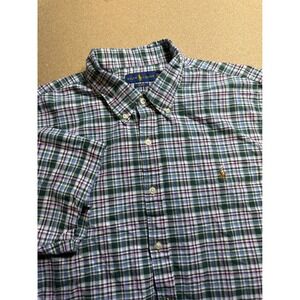 Ralph Lauren XXL Slim‎ Fit Short Sleeve Button Down Plaid Shirt